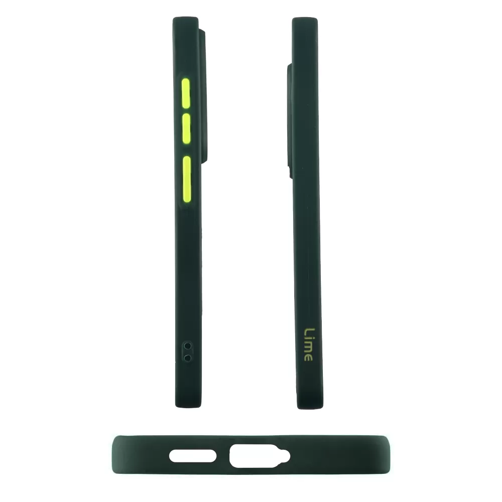 LIME HARDSHELL FUSION ΘΗΚΗ SAMSUNG S25 5G S931 6.2in  FULL CAMERA PROTECTION GREEN WITH YELLOW KEYS - Image 5