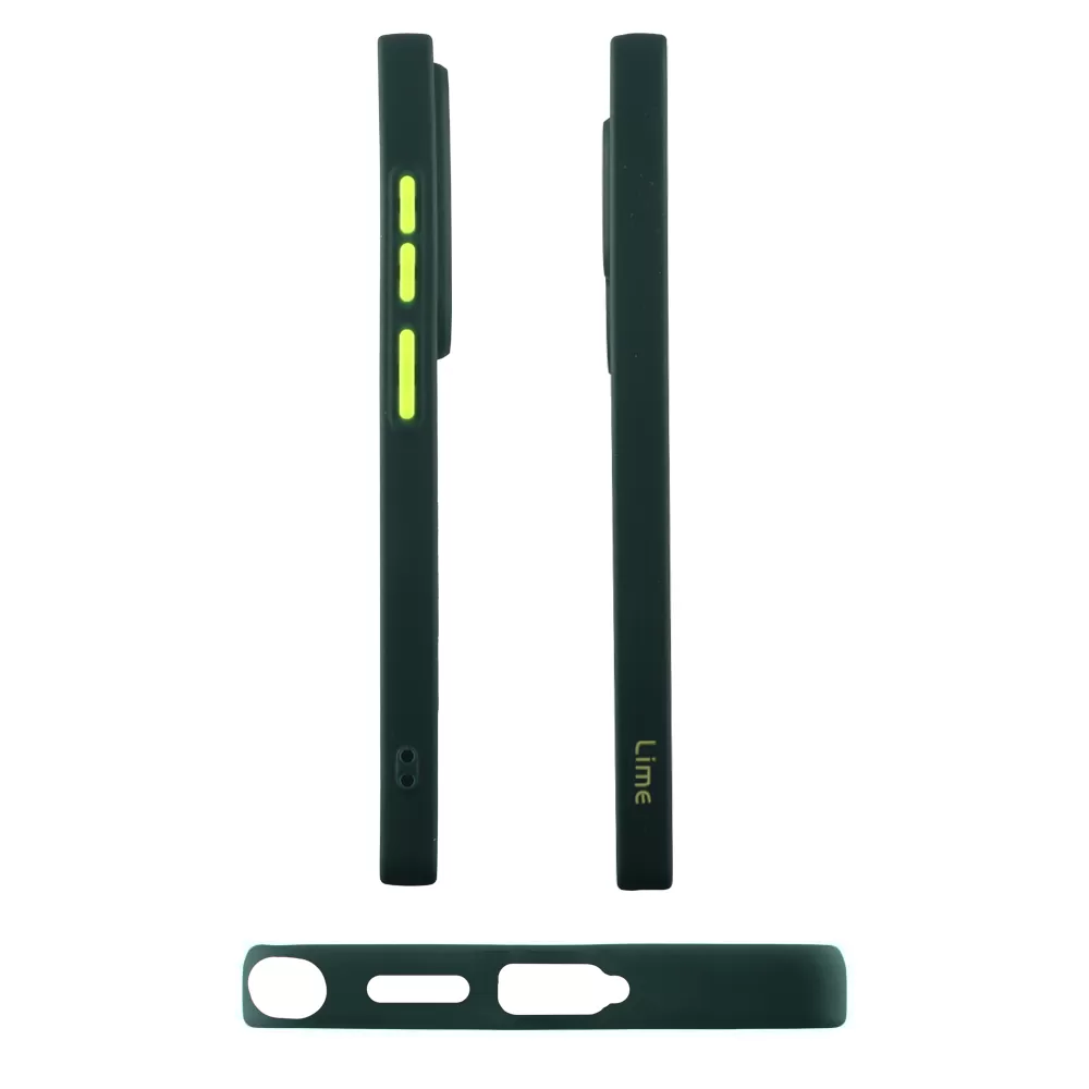 LIME HARDSHELL FUSION ΘΗΚΗ SAMSUNG S25 ULTRA 5G S938 6.9in  FULL CAMERA PROTECTION GREEN WITH YELLOW KEYS - Image 5