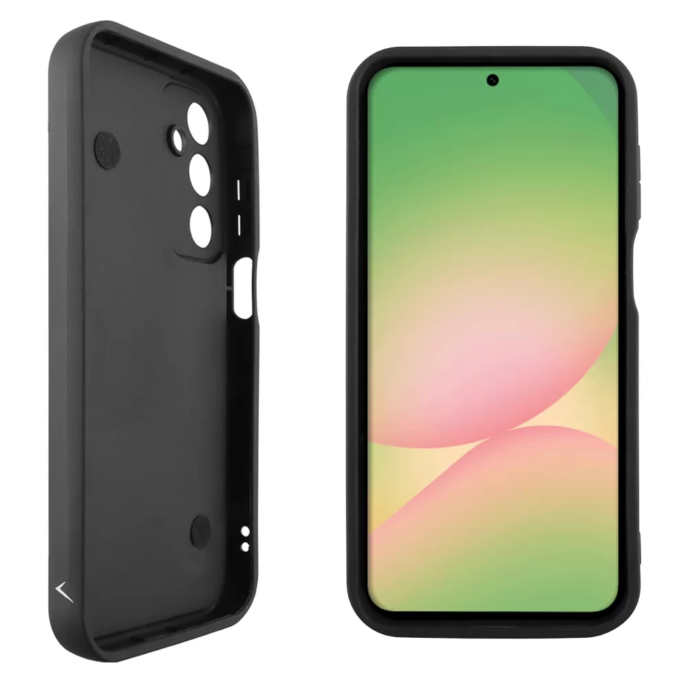 VOLTE-TEL SILICON TPU WITH STRAP ΘΗΚΗ SAMSUNG A56 5G A566 6.7in  FULL CAMERA PROTECTION BLACK WITH WHITE BUTTERFLIES - Image 4