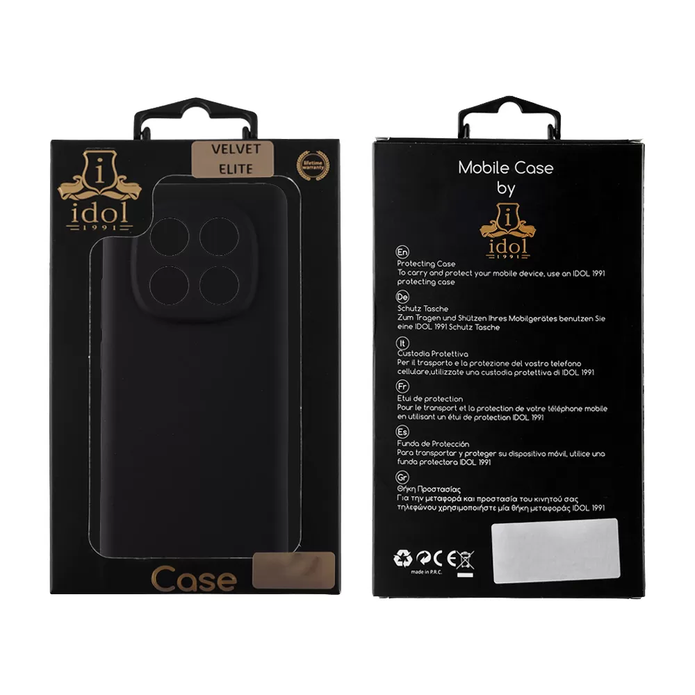 IDOL 1991 VELVET ELITE TPU ΘΗΚΗ XIAOMI REDMI NOTE 14 PRO 4G 6.67in 4 SIDE FULL CAMERA PROTECTION BLACK - Image 2