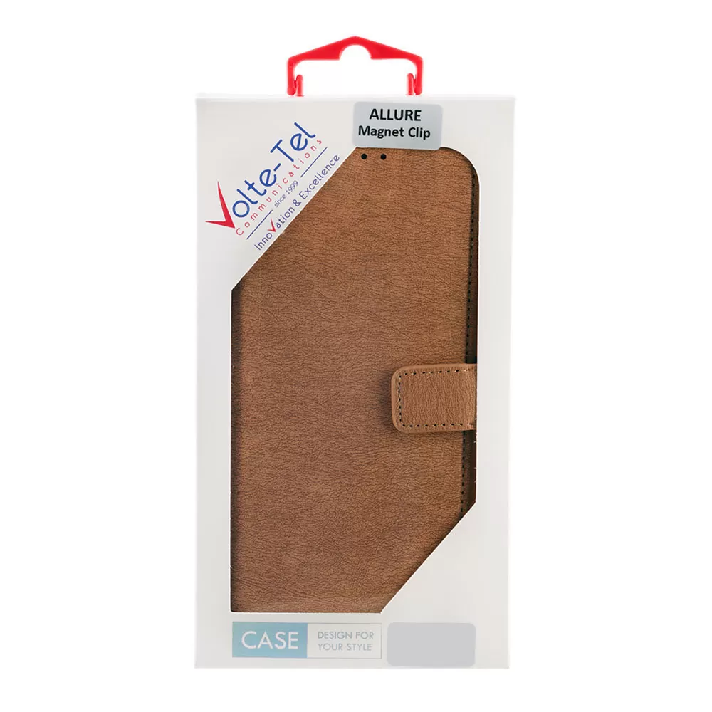 VOLTE-TEL ALLURE ΘΗΚΗ XIAOMI REDMI NOTE 14 4G 6.67in  MAGNET BOOK STAND CLIP GOLD - Image 2