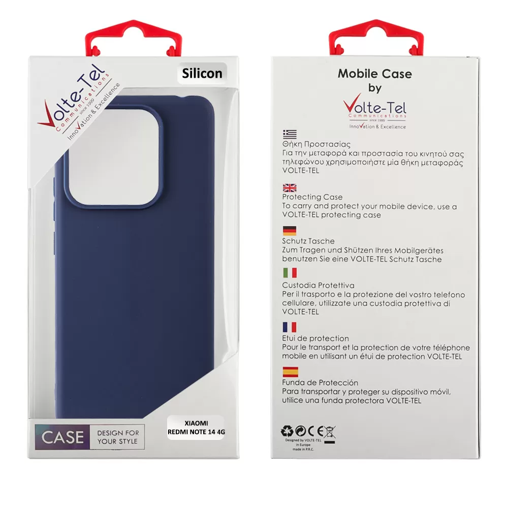 VOLTE-TEL SILICON TPU ΘΗΚΗ XIAOMI REDMI NOTE 14 4G 6.67in CAMERA GUARD BLUE - Image 2