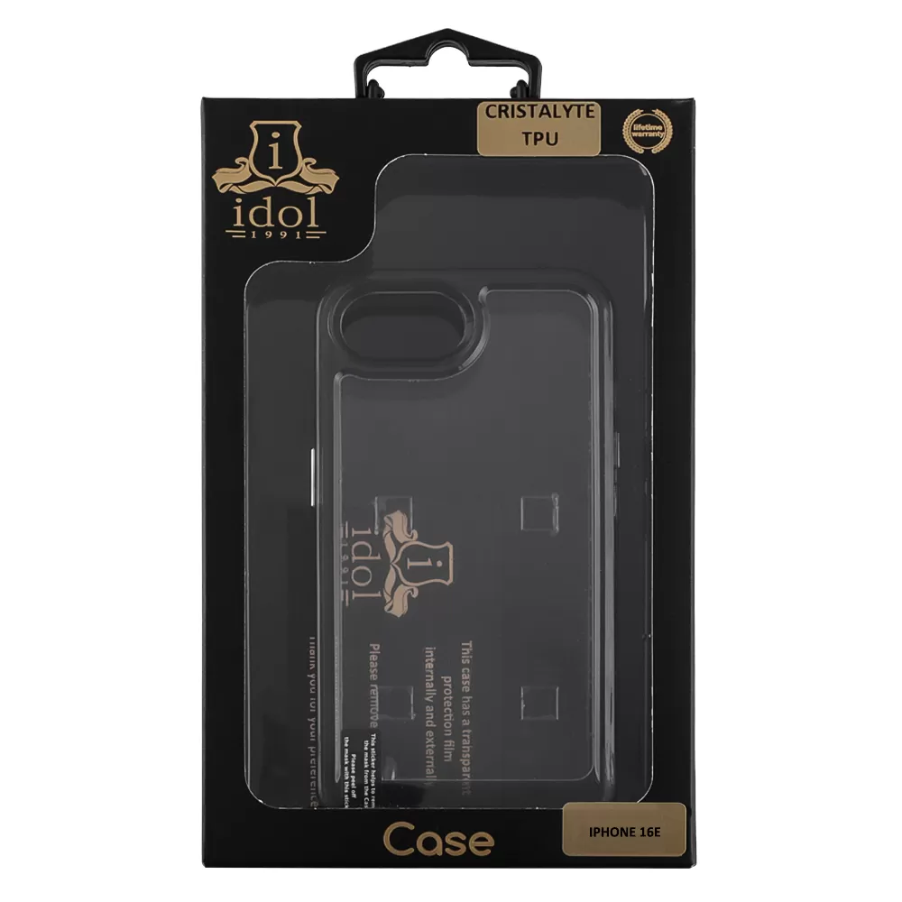 IDOL 1991 CRISTALYTE TPU ΘΗΚΗ IPHONE 16E/ IPHONE 17E 6.1in  CAMERA GUARD ΔΙΑΦΑΝΗ ΓΚΡΙ - Image 2