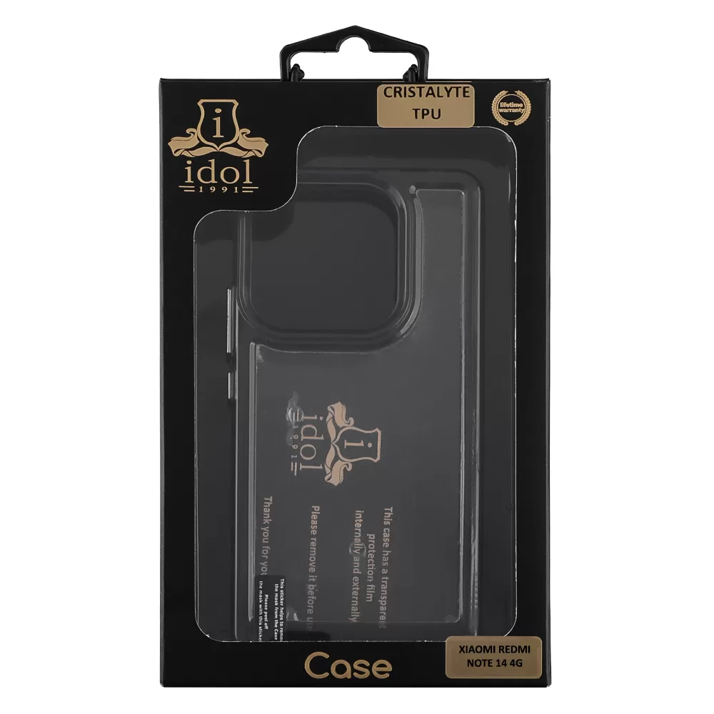 IDOL 1991 CRISTALYTE TPU ΘΗΚΗ XIAOMI REDMI NOTE 14 4G 6.67in  CAMERA GUARD ΔΙΑΦΑΝΗ ΓΚΡΙ - Image 2