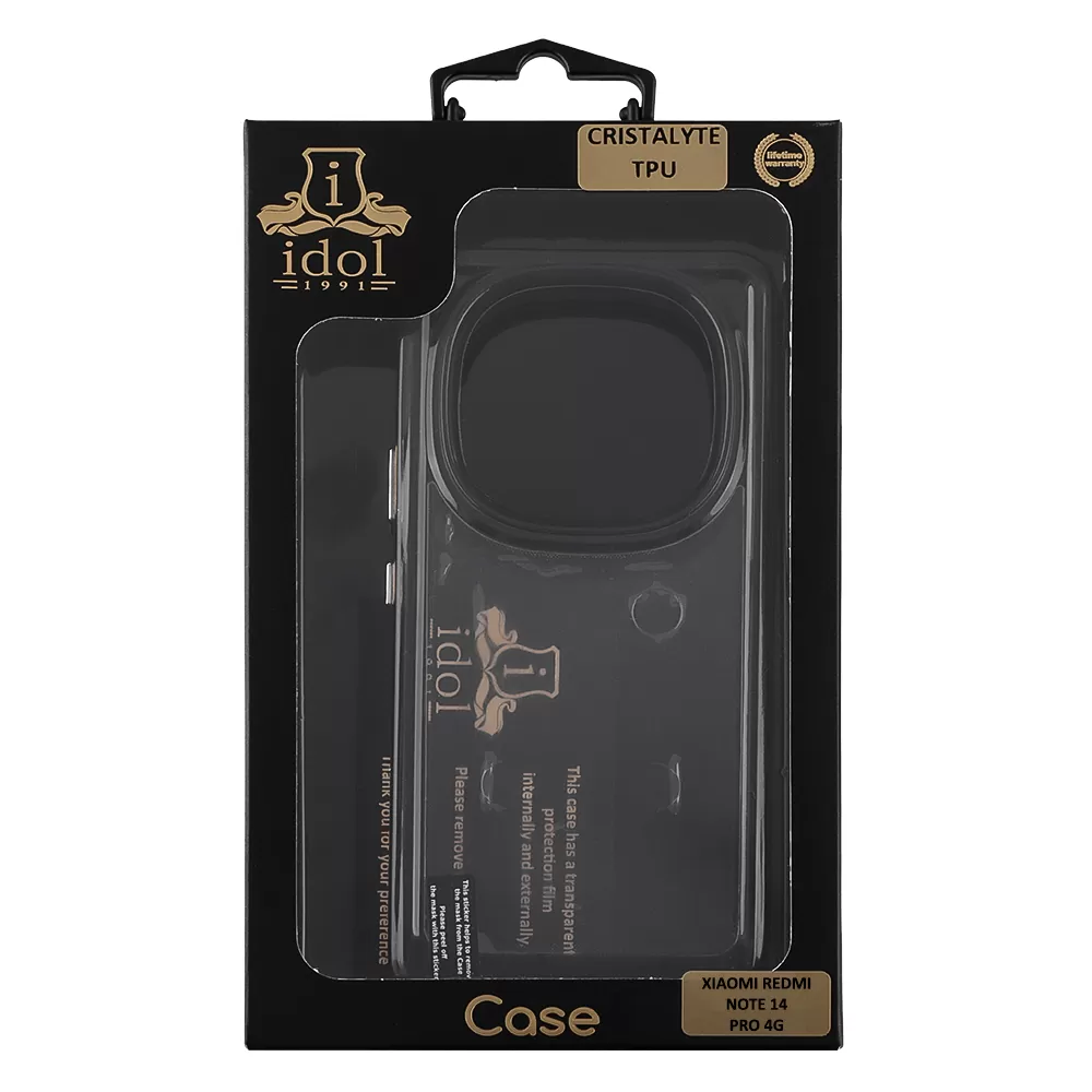 IDOL 1991 CRISTALYTE TPU ΘΗΚΗ XIAOMI REDMI NOTE 14 PRO 4G 6.67in  CAMERA GUARD ΔΙΑΦΑΝΗ ΓΚΡΙ - Image 2