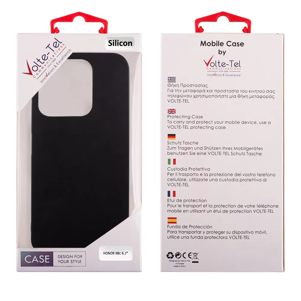 VOLTE-TEL SILICON TPU ΘΗΚΗ HONOR X8c 6.7in  BLACK - Image 2