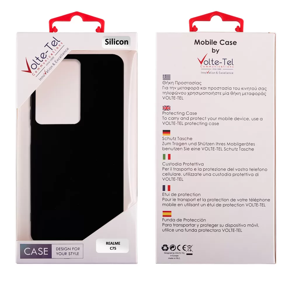 VOLTE-TEL SILICON TPU ΘΗΚΗ REALME C75 6.72in  BLACK - Image 2