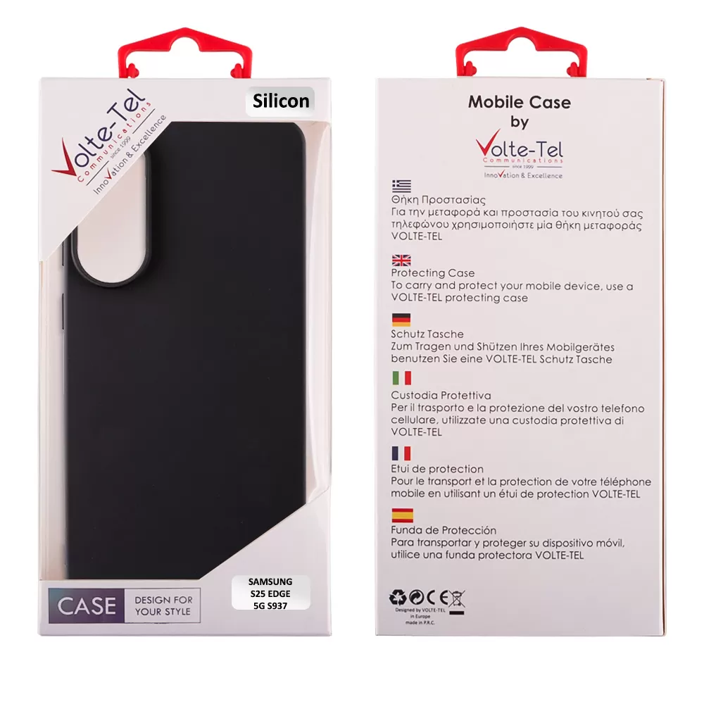 VOLTE-TEL SILICON TPU ΘΗΚΗ SAMSUNG S25 EDGE 5G S937 6.66in  CAMERA GUARD BLACK - Image 2