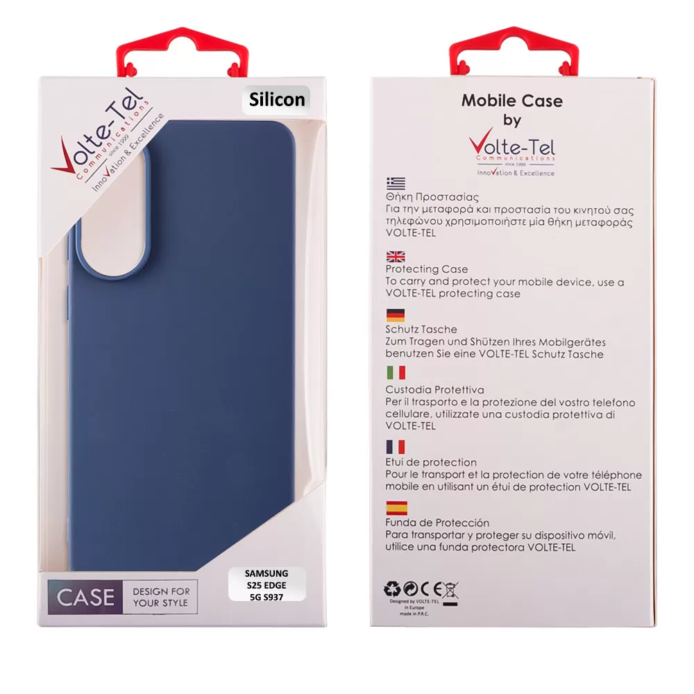 VOLTE-TEL SILICON TPU ΘΗΚΗ SAMSUNG S25 EDGE 5G S937 6.66in  CAMERA GUARD BLUE - Image 2