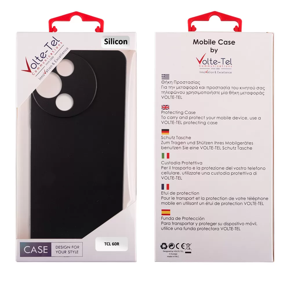 VOLTE-TEL SILICON TPU ΘΗΚΗ TCL 60/ 60 SE NXTPAPER/ 60R 6.7in  FULL CAMERA PROTECTION BLACK - Image 2