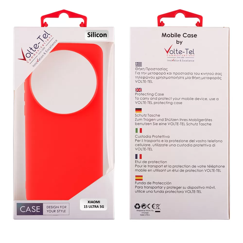 VOLTE-TEL SILICON TPU ΘΗΚΗ XIAOMI 15 ULTRA 5G 6.67in  CAMERA GUARD RED - Image 2
