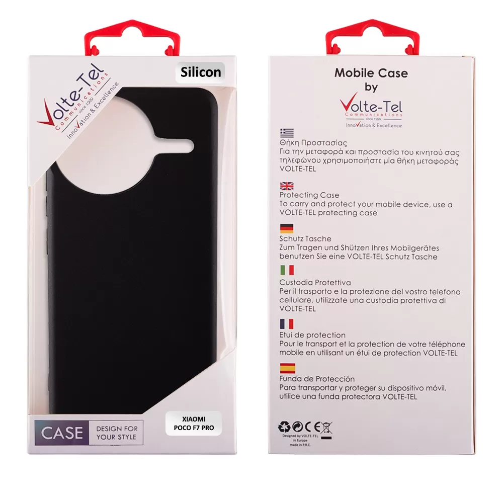 VOLTE-TEL SILICON TPU ΘΗΚΗ XIAOMI POCO F7 PRO 6.67in  CAMERA GUARD BLACK - Image 2