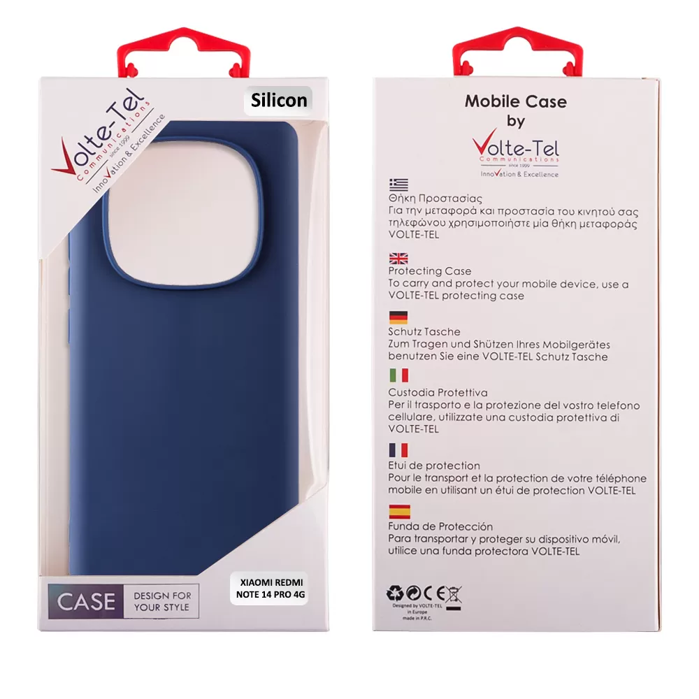 VOLTE-TEL SILICON TPU ΘΗΚΗ XIAOMI REDMI NOTE 14 PRO 4G 6.67in  CAMERA GUARD BLUE - Image 2