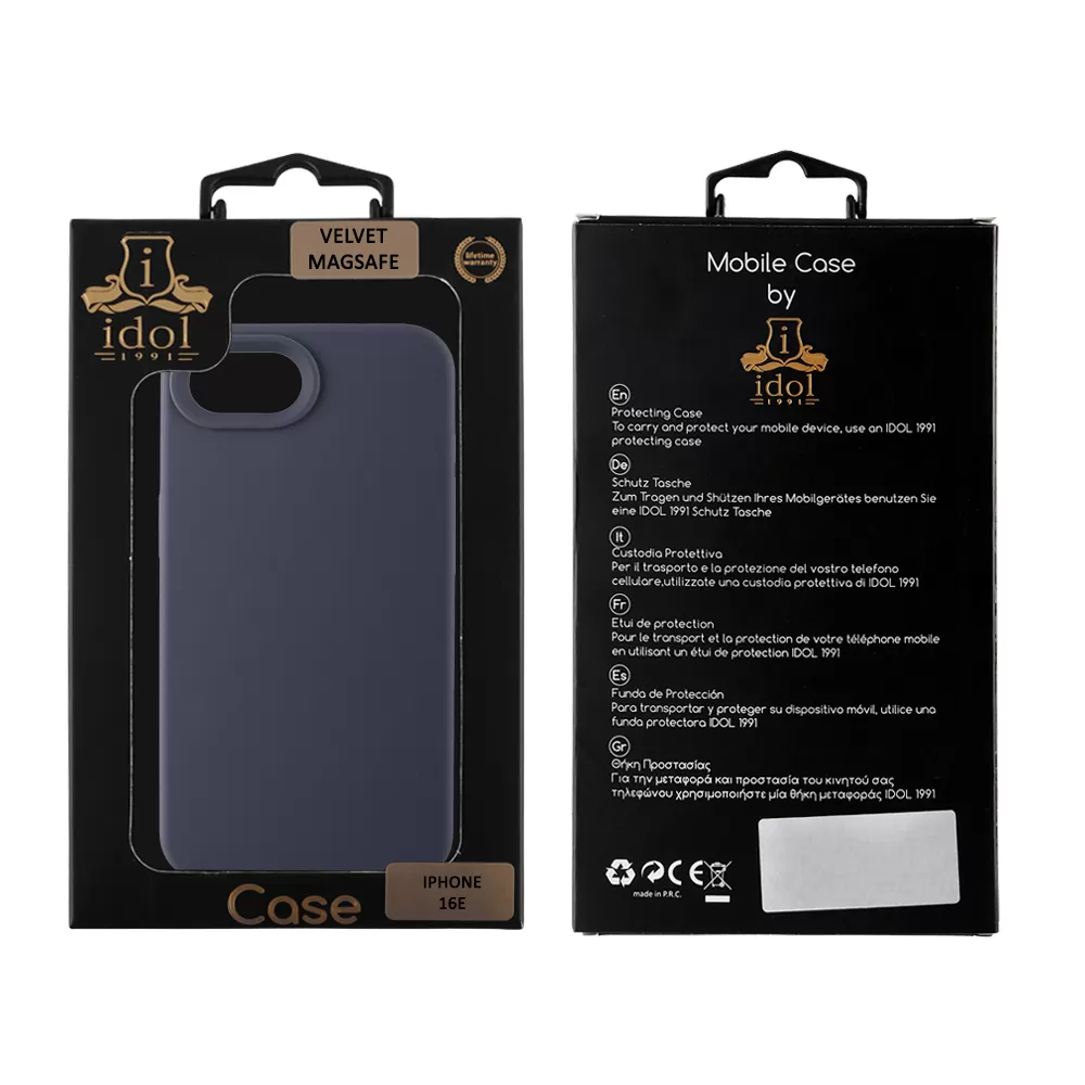 IDOL 1991 VELVET ELITE TPU ΘΗΚΗ IPHONE 16E/ IPHONE 17E 6.1in  4 SIDE CAMERA GUARD BLUE - Image 2