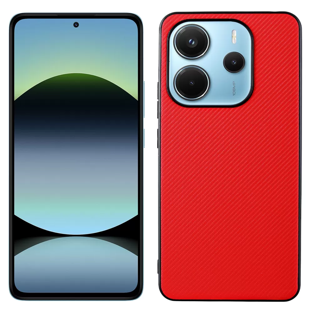 VOLTE-TEL CARBON LIFT ΘΗΚΗ XIAOMI REDMI NOTE 14 4G 6.67in  CAMERA GUARD RED - Image 5