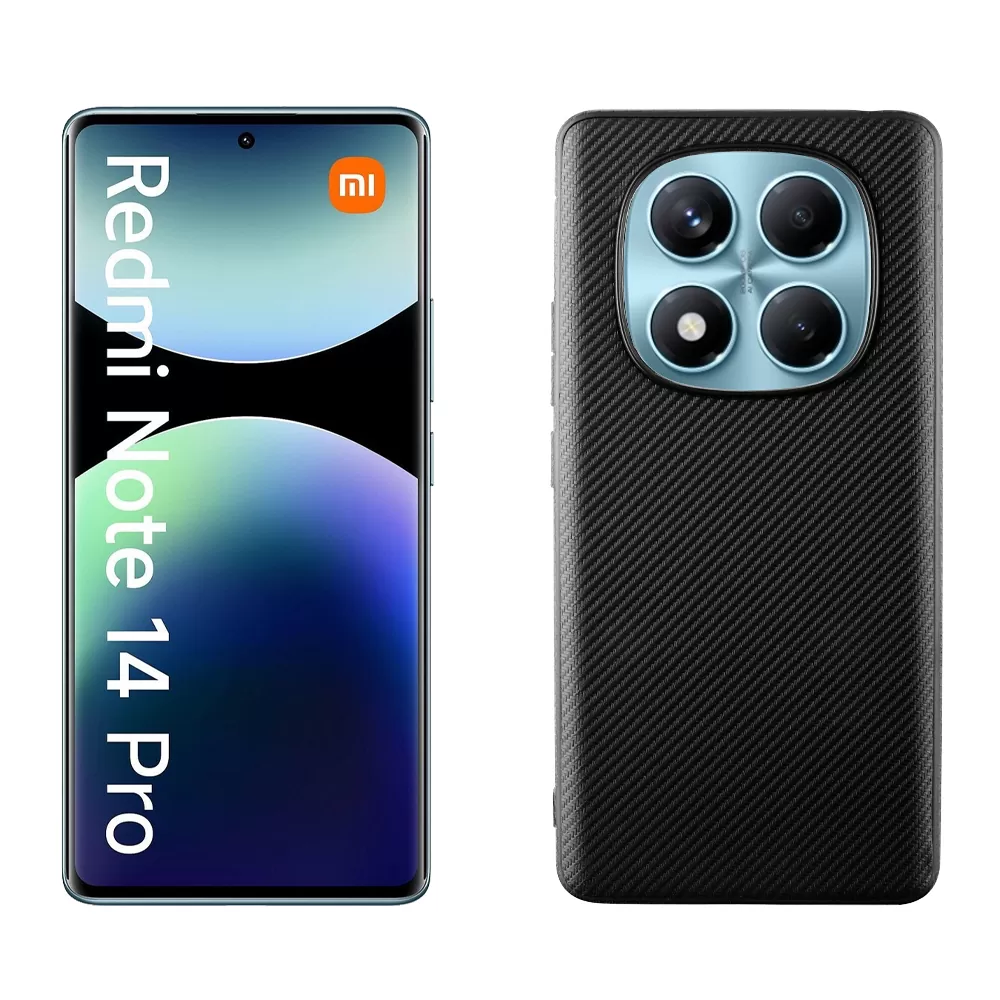 VOLTE-TEL CARBON LIFT ΘΗΚΗ XIAOMI REDMI NOTE 14 PRO 4G 6.67in  CAMERA GUARD BLACK - Image 5