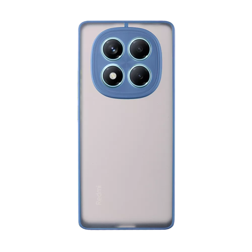 LIME HARDSHELL FUSION ΘΗΚΗ XIAOMI REDMI NOTE 14 PRO 4G 6.67in  FULL CAMERA PROTECTION BLUE WITH YELLOW KEYS - Image 6