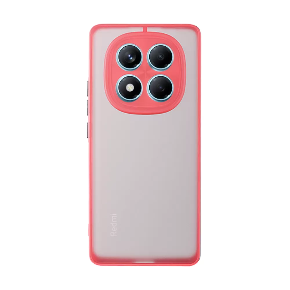 LIME HARDSHELL FUSION ΘΗΚΗ XIAOMI REDMI NOTE 14 PRO 4G 6.67in  FULL CAMERA PROTECTION RED WITH BLACK KEYS - Image 6
