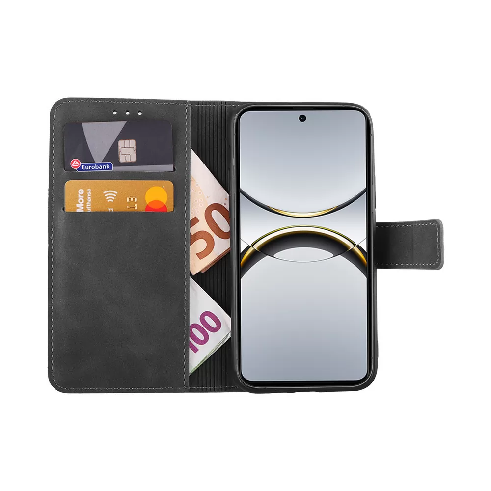 LIME ESSENTIAL ΘΗΚΗ OPPO FIND X8 PRO 5G 6.78in  MAGNET BOOK STAND CLIP GREY - Image 5