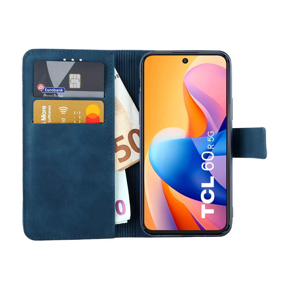 LIME ESSENTIAL ΘΗΚΗ TCL 60/ 60 SE NXTPAPER/ 60R 6.7in  MAGNET BOOK STAND CLIP FULL CAMERA PROTECTION DARK BLUE - Image 5