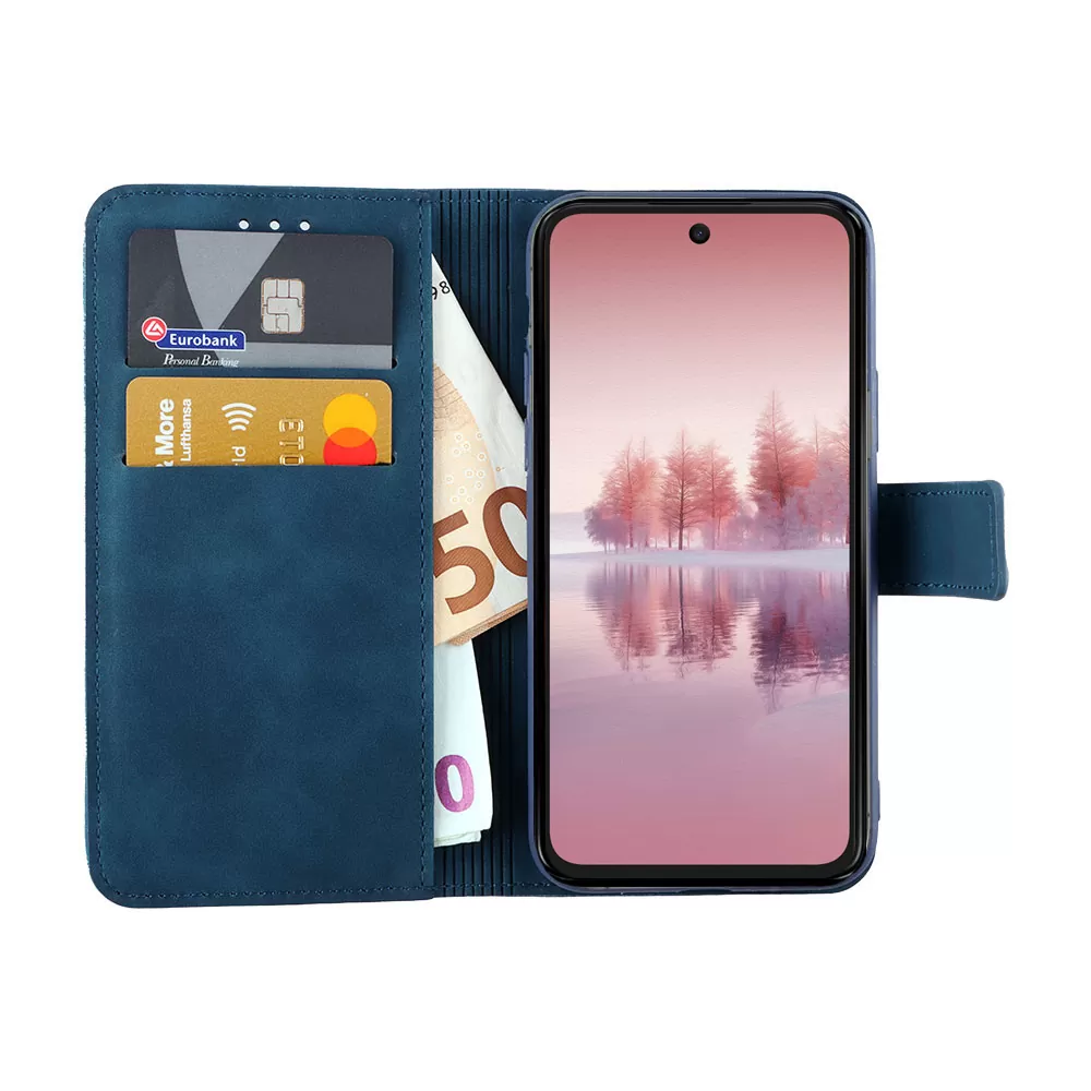 LIME ESSENTIAL ΘΗΚΗ TCL 60/ 60 SE NXTPAPER/ 60R 6.7in  MAGNET BOOK STAND CLIP CAMERA GUARD DARK BLUE - Image 5