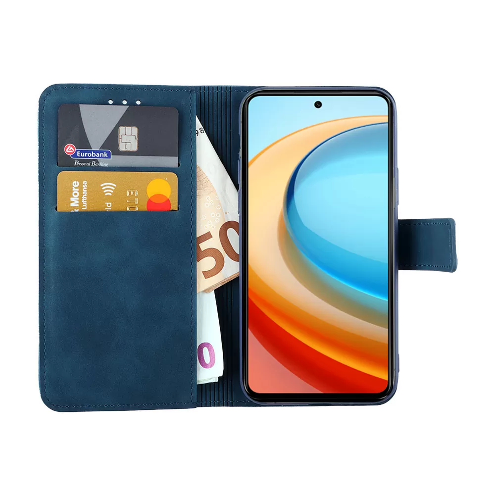 LIME ESSENTIAL ΘΗΚΗ ZTE BLADE A75 5G 6.6in  MAGNET BOOK STAND CLIP DARK BLUE - Image 5