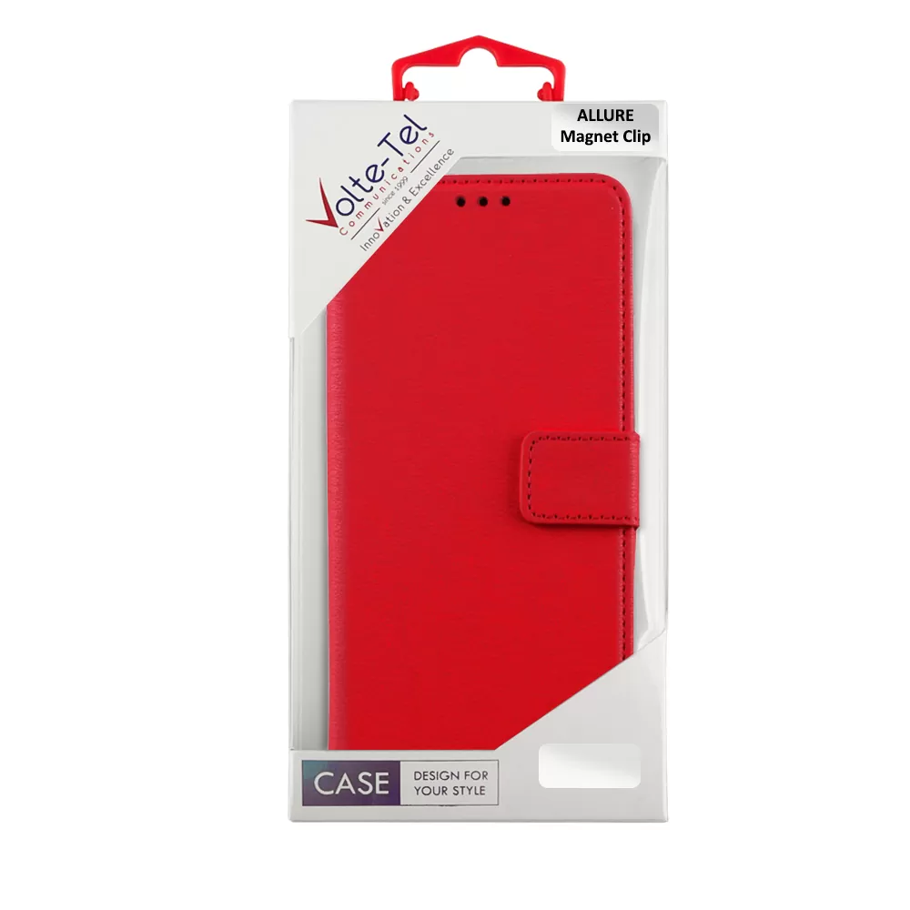 VOLTE-TEL ALLURE ΘΗΚΗ XIAOMI REDMI NOTE 14 PRO 4G 6.67in  MAGNET BOOK STAND CLIP RED - Image 2