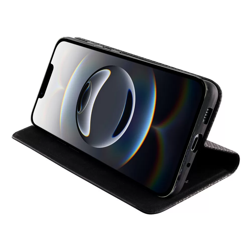 IDOL 1991 ELITE ΘΗΚΗ IPHONE 16E/ IPHONE 17E 6.1in  ANTI-RFID BOOK STAND BLACK - Image 4