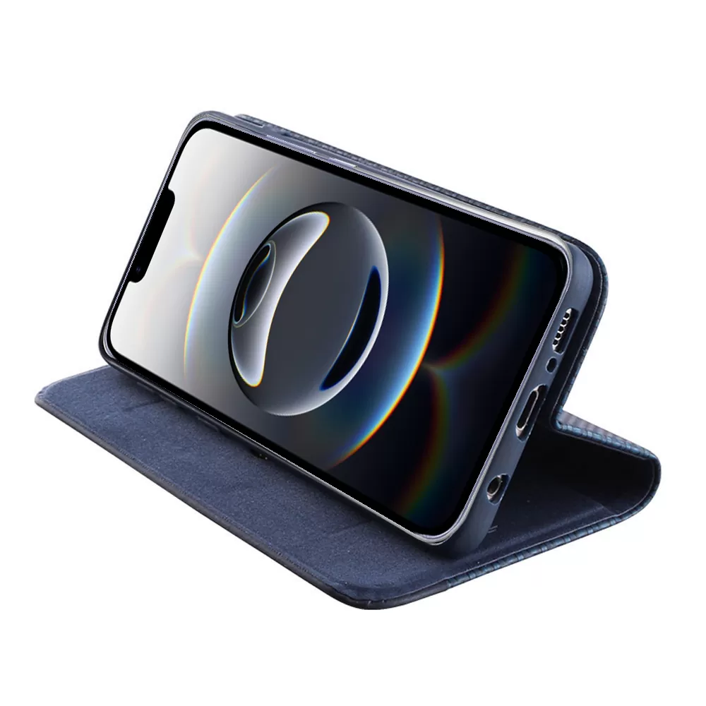 IDOL 1991 ELITE ΘΗΚΗ IPHONE 16E/ IPHONE 17E 6.1in  ANTI-RFID BOOK STAND BLUE - Image 4