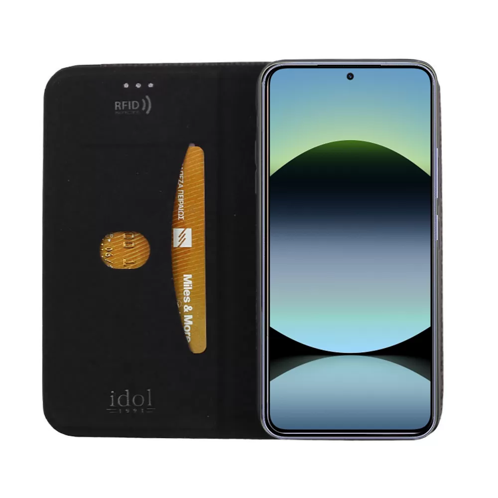 IDOL 1991 ELITE ΘΗΚΗ XIAOMI REDMI NOTE 14 4G 6.67in  ANTI-RFID BOOK STAND BLACK - Image 7