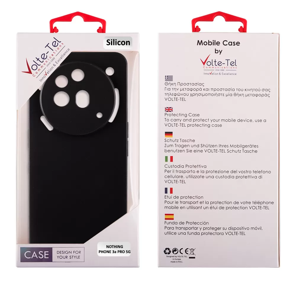 VOLTE-TEL SILICON TPU ΘΗΚΗ NOTHING PHONE 3a PRO 5G 6.77in  FULL CAMERA PROTECTION BLACK - Image 2