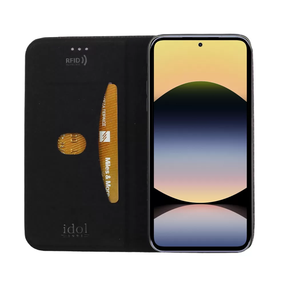 IDOL 1991 ELITE ΘΗΚΗ XIAOMI REDMI NOTE 14 5G 6.67in  ANTI-RFID BOOK STAND BLACK - Image 7