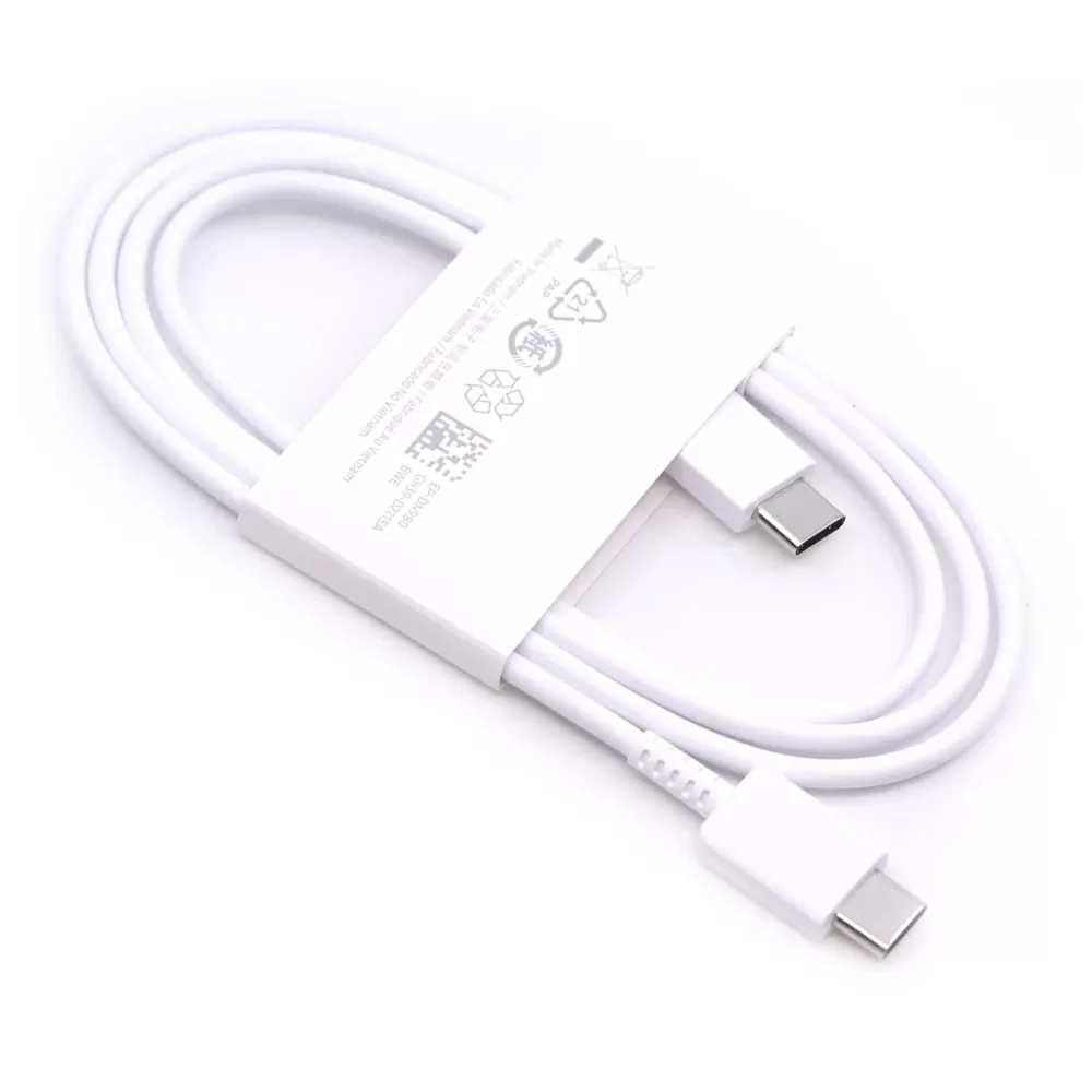 SAMSUNG EP-DN980BWE USB-C TYPE C TO TYPE C ΦΟΡΤΙΣΗ-DATA 25W 3A 1.0m WHITE BULK OR - Image 2