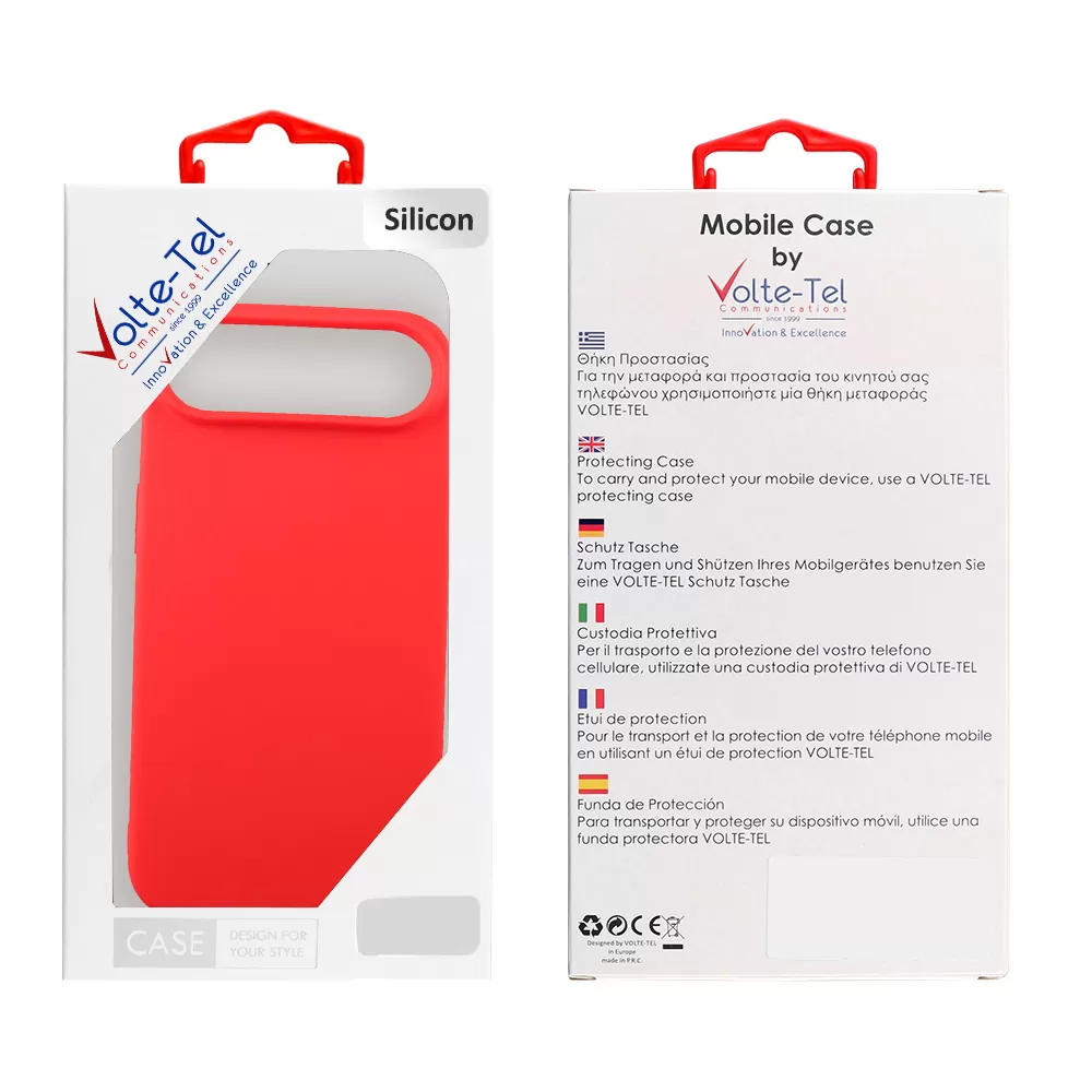 VOLTE-TEL SILICON TPU ΘΗΚΗ IPHONE 17 AIR 6.5in  CAMERA GUARD RED - Image 2