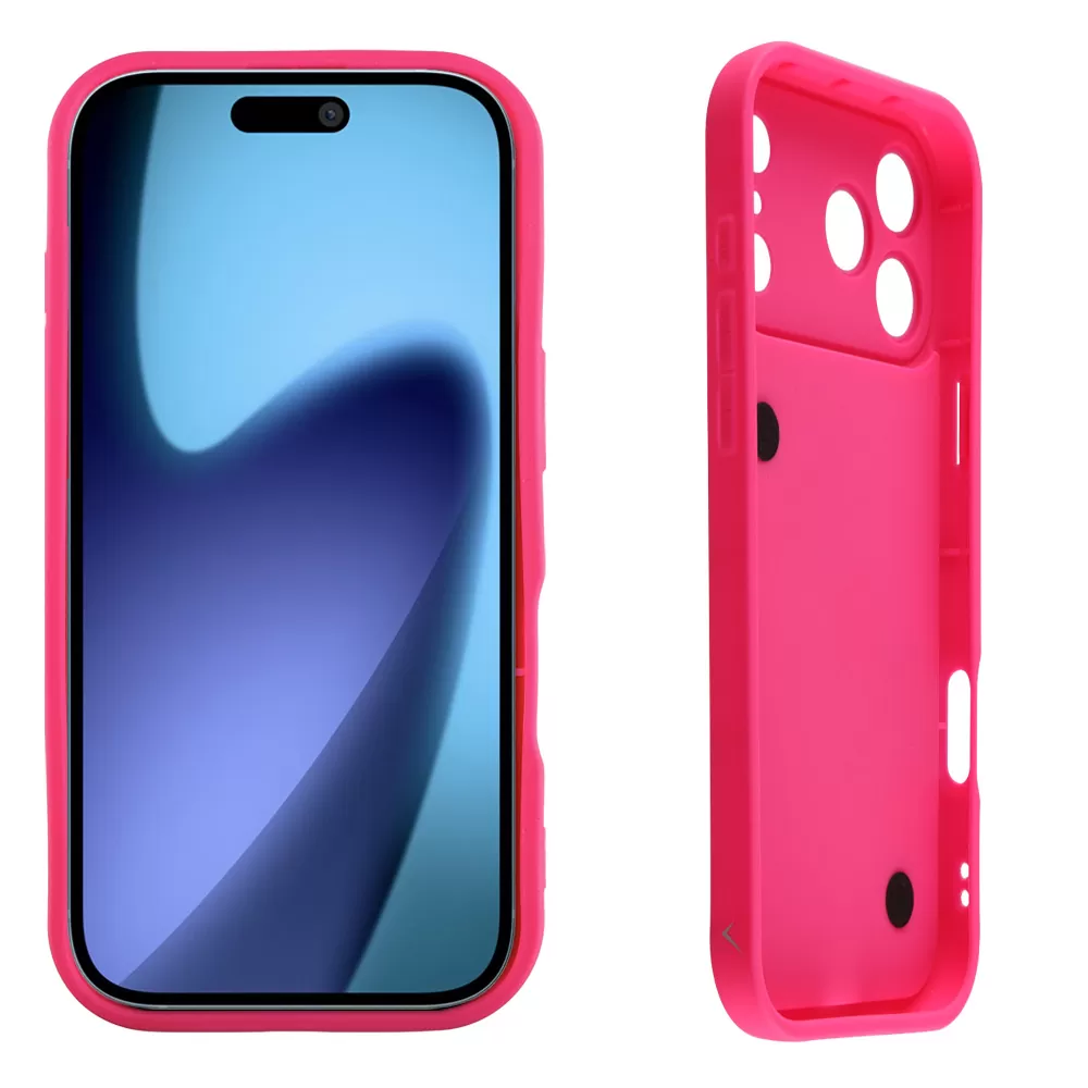 VOLTE-TEL SILICON TPU WITH STRAP ΘΗΚΗ IPHONE 17 PRO 6.3in  FULL CAMERA PROTECTION PINK WITH PINK HEARTS - Image 4