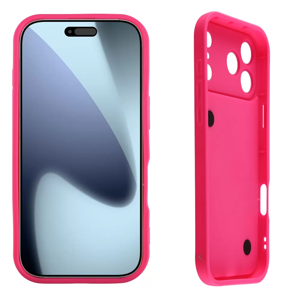 VOLTE-TEL SILICON TPU WITH STRAP ΘΗΚΗ IPHONE 17 PRO MAX 6.9in  FULL CAMERA PROTECTION PINK WITH PINK HEARTS - Image 4