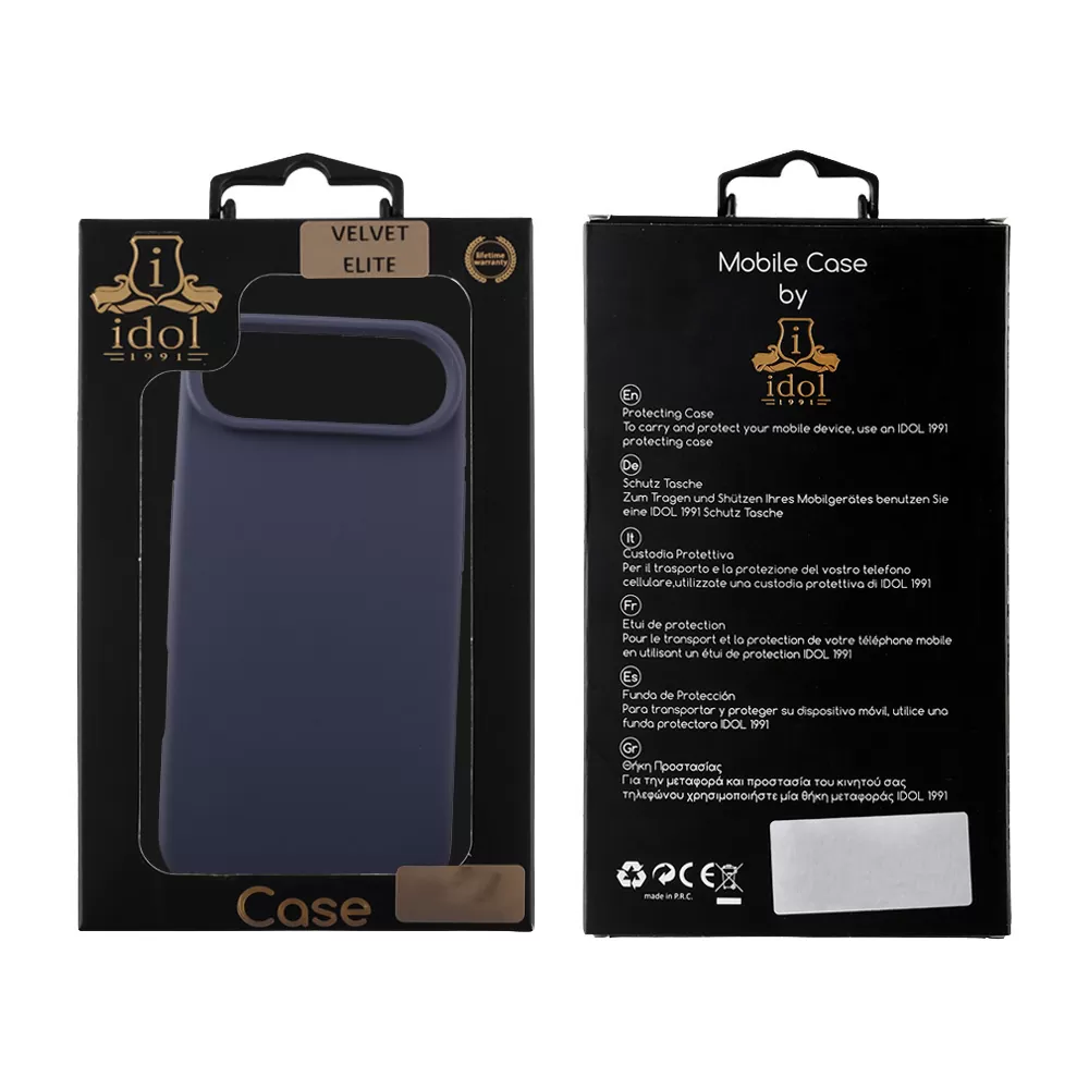 IDOL 1991 VELVET ELITE TPU ΘΗΚΗ IPHONE 17 AIR 6.5in 4 SIDE CAMERA GUARD BLUE - Image 2