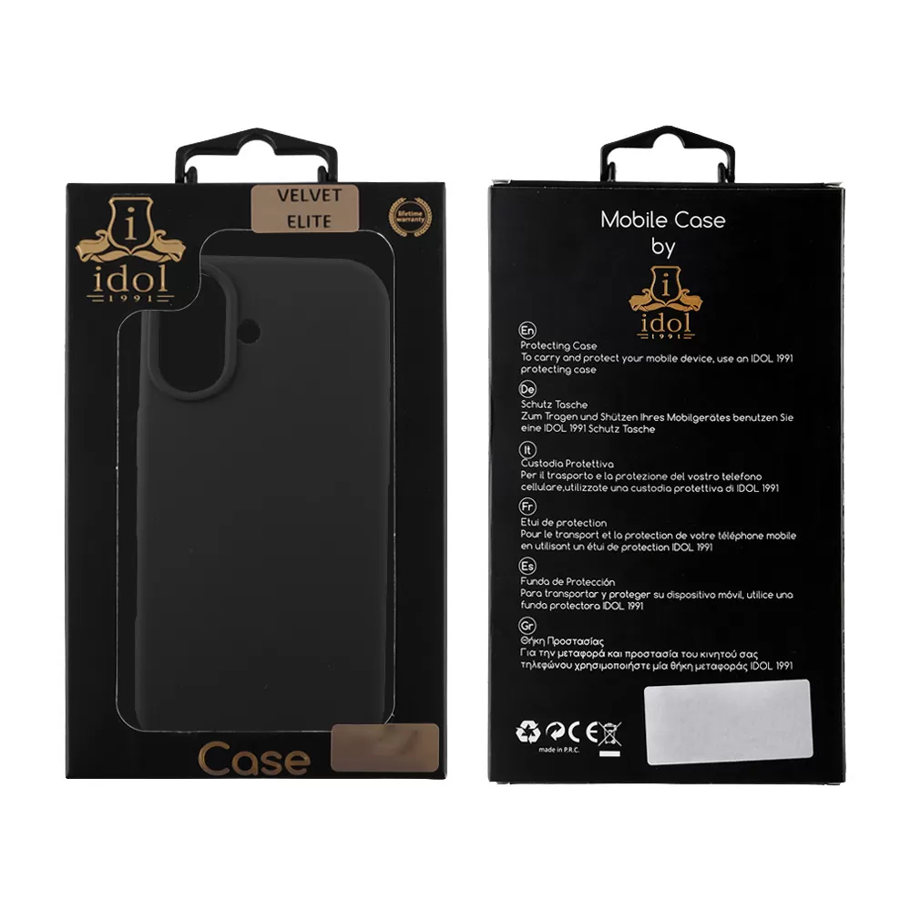 IDOL 1991 VELVET ELITE TPU ΘΗΚΗ IPHONE 17 6.3in  4 SIDE CAMERA GUARD BLACK - Image 2