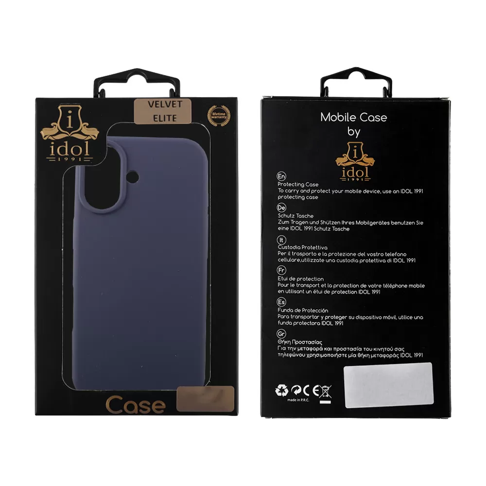 IDOL 1991 VELVET ELITE TPU ΘΗΚΗ IPHONE 17 6.3in  4 SIDE CAMERA GUARD BLUE - Image 2