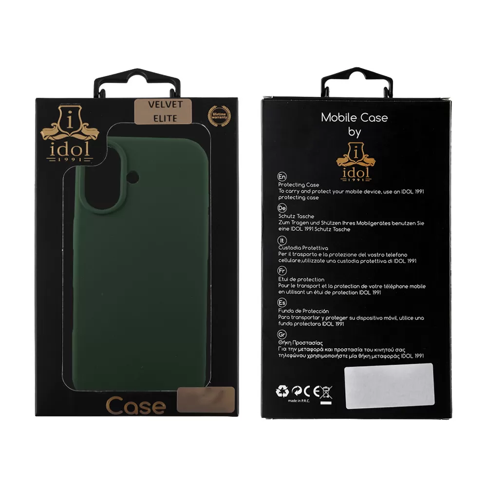 IDOL 1991 VELVET ELITE TPU ΘΗΚΗ IPHONE 17 6.3in 4 SIDE CAMERA GUARD GREEN - Image 2