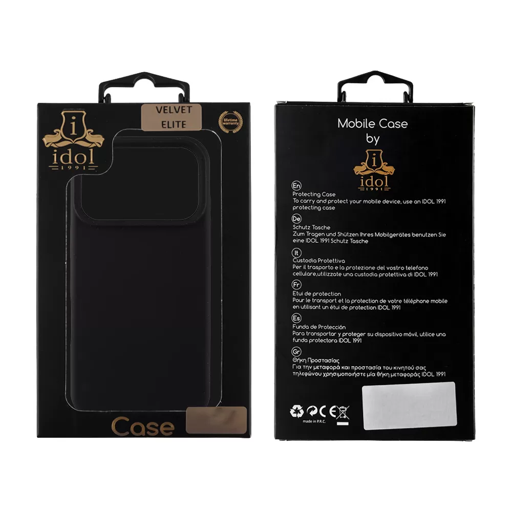 IDOL 1991 VELVET ELITE TPU ΘΗΚΗ IPHONE 17 PRO 6.3in  4 SIDE CAMERA GUARD BLACK - Image 2