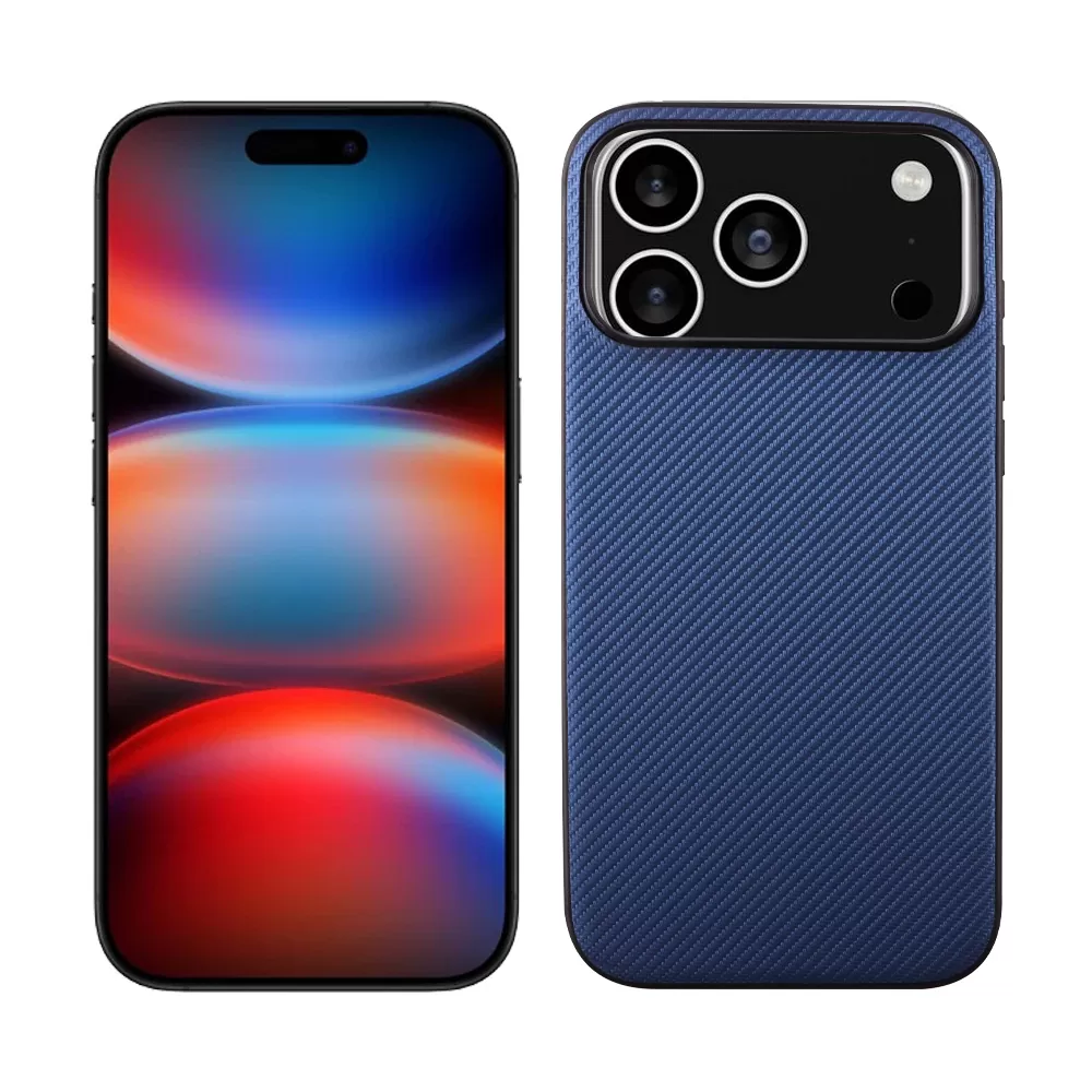 VOLTE-TEL CARBON LIFT ΘΗΚΗ IPHONE 17 PRO 6.3in  CAMERA GUARD PROTECTION BLUE - Image 5
