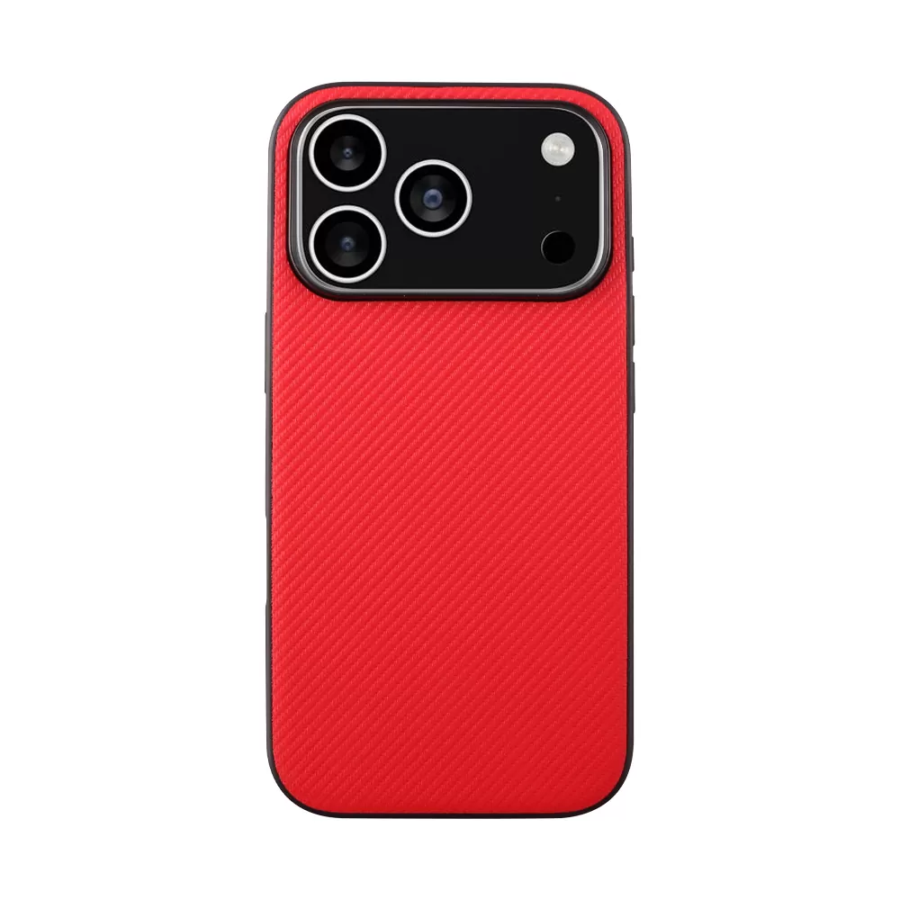 VOLTE-TEL CARBON LIFT ΘΗΚΗ IPHONE 17 PRO 6.3in  CAMERA GUARD PROTECTION RED - Image 6