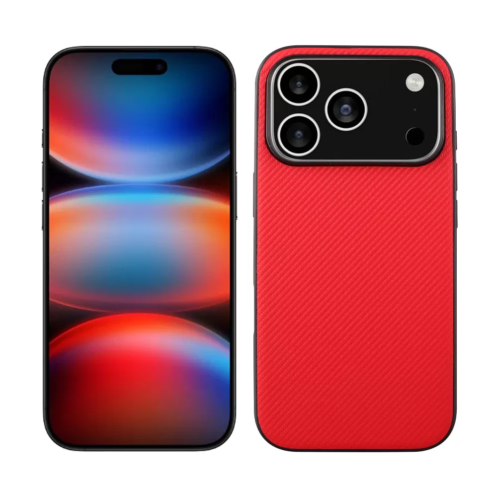 VOLTE-TEL CARBON LIFT ΘΗΚΗ IPHONE 17 PRO 6.3in  CAMERA GUARD PROTECTION RED - Image 5
