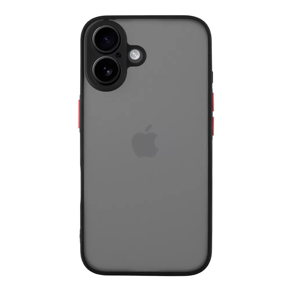 LIME HARDSHELL FUSION ΘΗΚΗ IPHONE 17 6.3in  FULL CAMERA PROTECTION BLACK WITH RED KEYS - Image 6
