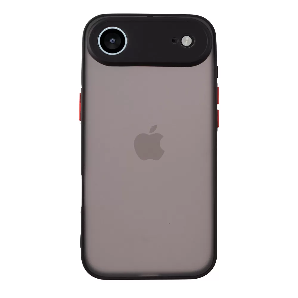 LIME HARDSHELL FUSION ΘΗΚΗ IPHONE 17 AIR 6.5inin  FULL CAMERA PROTECTION BLACK WITH RED KEYS - Image 6