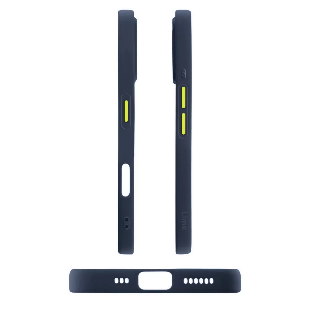 LIME HARDSHELL FUSION ΘΗΚΗ IPHONE 17 6.3in  FULL CAMERA PROTECTION BLUE WITH YELLOW KEYS - Image 5