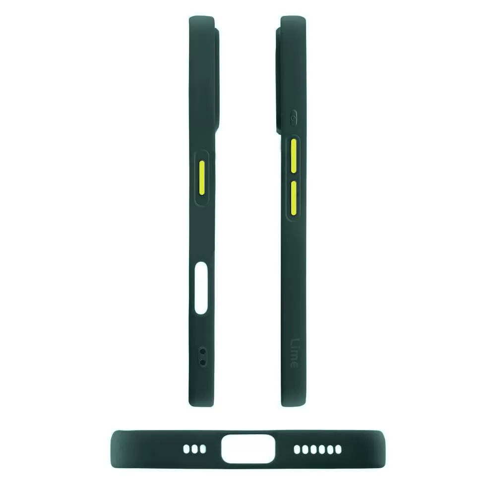 LIME HARDSHELL FUSION ΘΗΚΗ IPHONE 17 6.3in  FULL CAMERA PROTECTION GREEN WITH YELLOW KEYS - Image 5