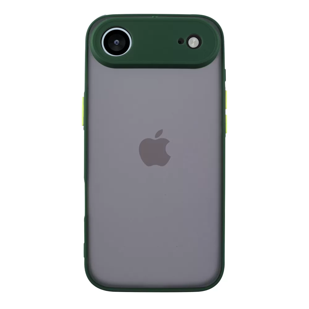 LIME HARDSHELL FUSION ΘΗΚΗ IPHONE 17 AIR 6.5in  FULL CAMERA PROTECTION GREEN WITH YELLOW KEYS - Image 6