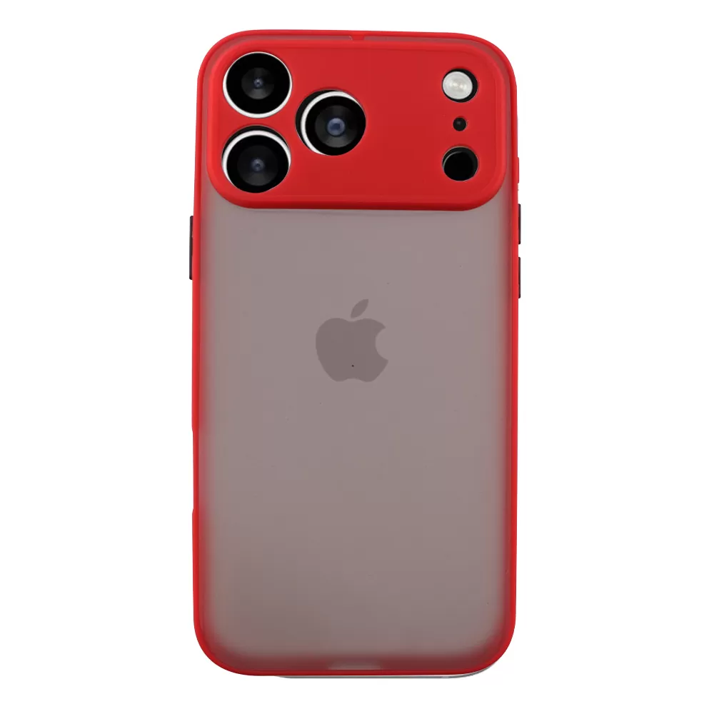 LIME HARDSHELL FUSION ΘΗΚΗ IPHONE 17 PRO 6.3in  FULL CAMERA PROTECTION RED WITH BLACK KEYS - Image 6